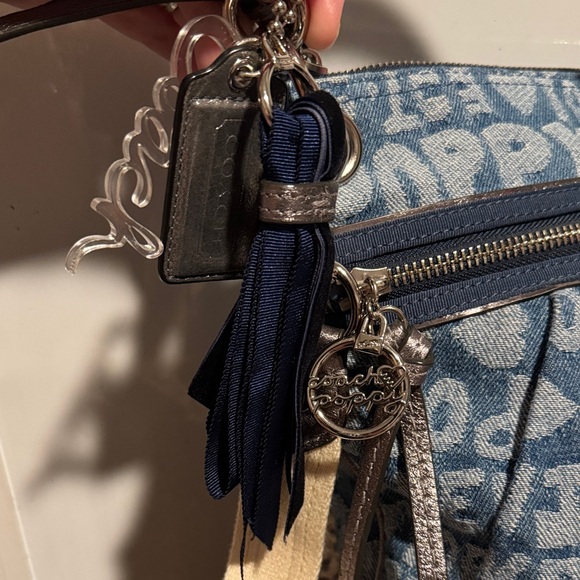 Coach Poppy Denim Graffiti Wordblock Signature Crossbody Bag 2011 - Picture 3 of 13